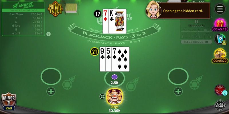 Luật chơi bài Blackjack cực kỳ đơn giản