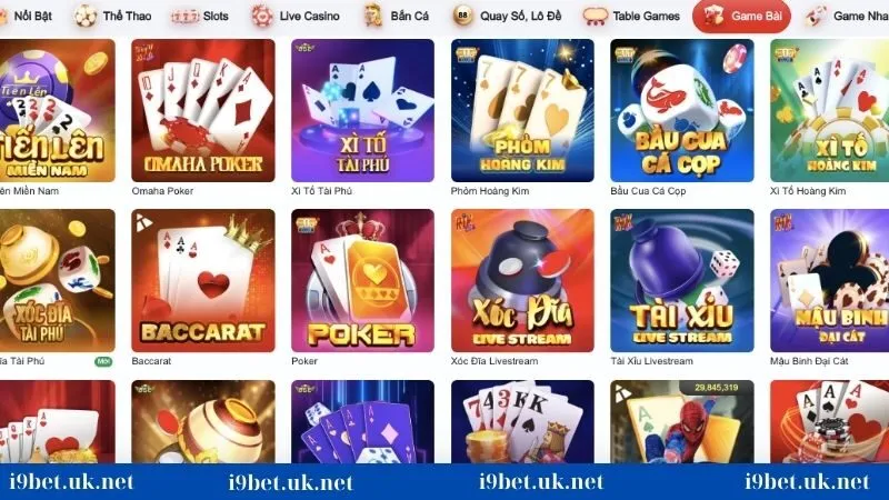 Game bài đối kháng i9bet